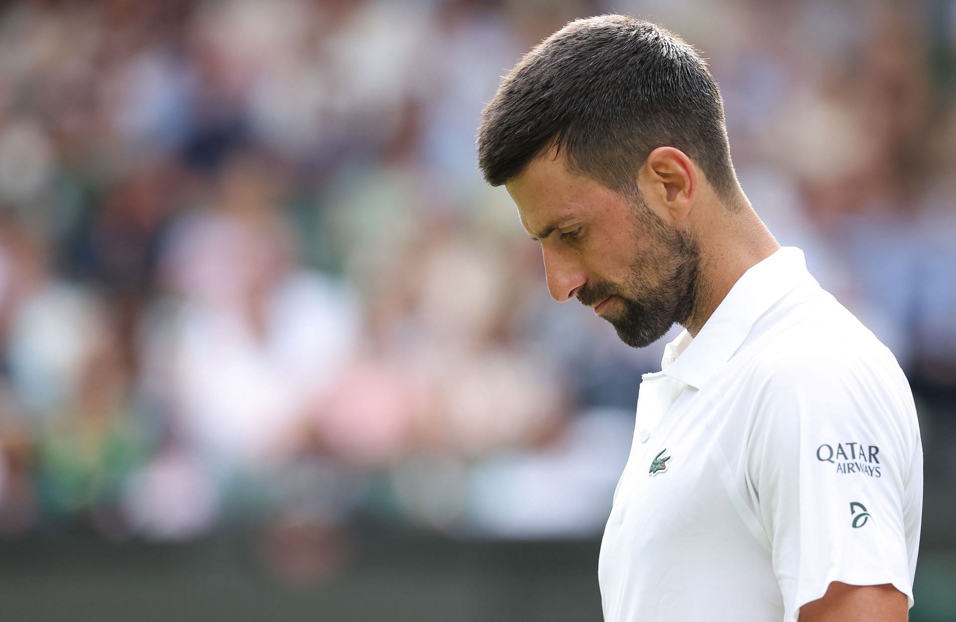 Novak Djokovic at Wimbledon 2025 - Source: Getty
